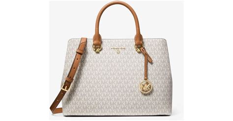 michael kors edith large satchel|Edith Large Logo Satchel .